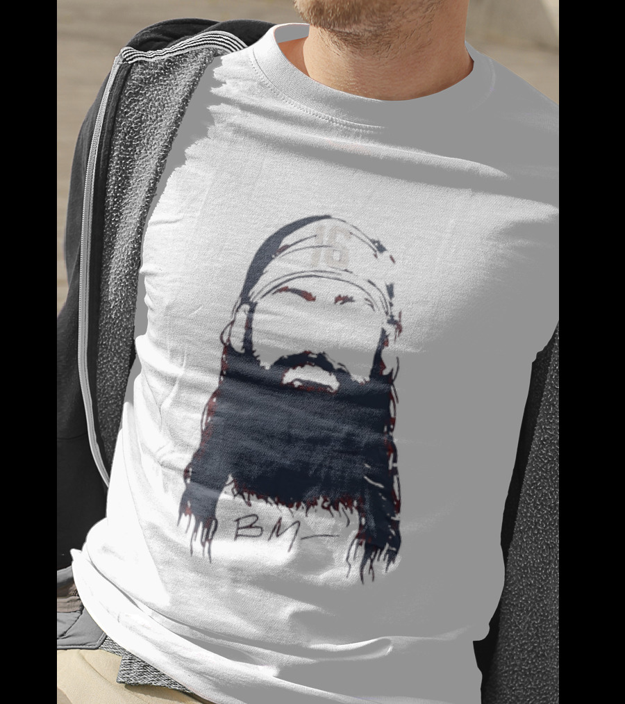Brandon Marsh 16 Philadelphia Phillies Beard Silhouette BM Cap T-Shirt