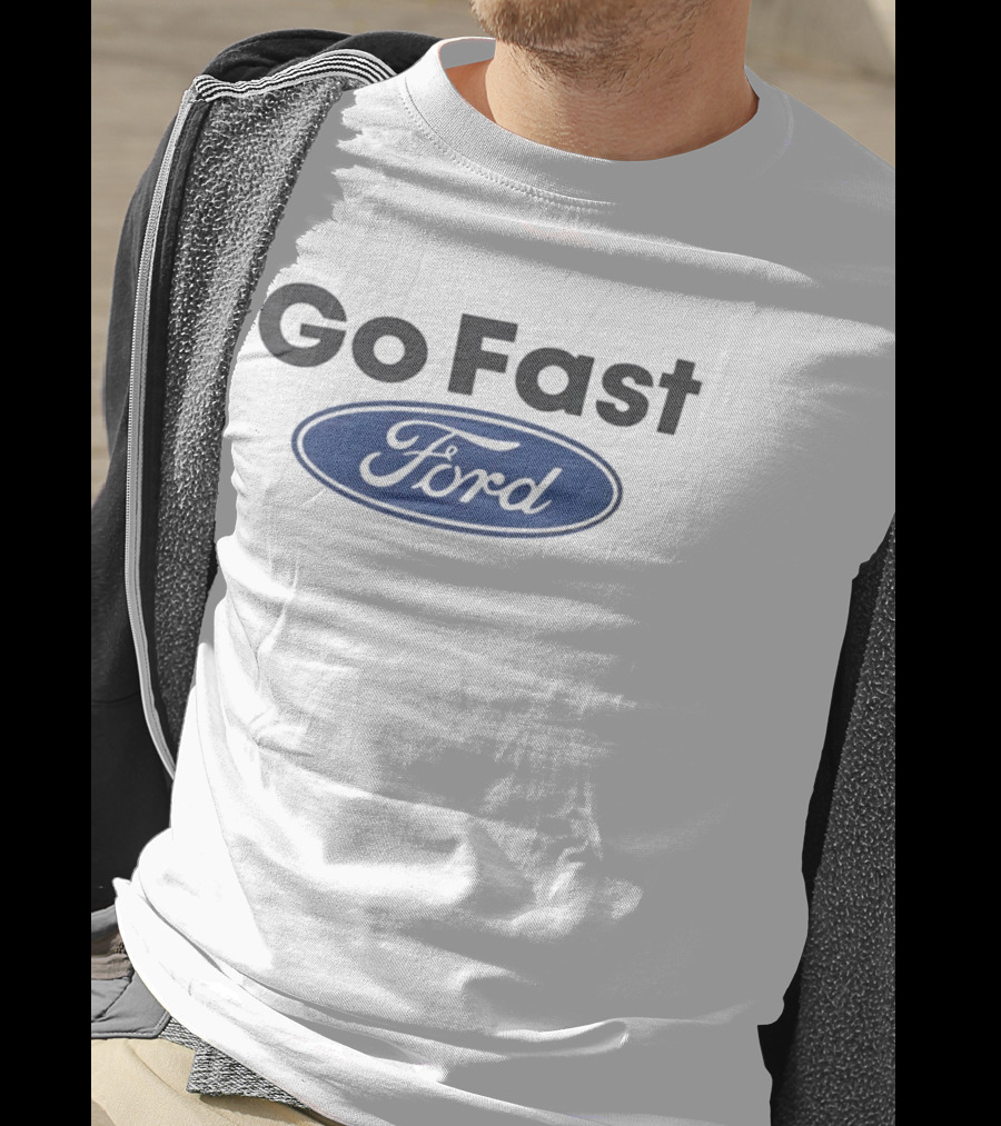 Go Fast Ford Oval Blue T-Shirt