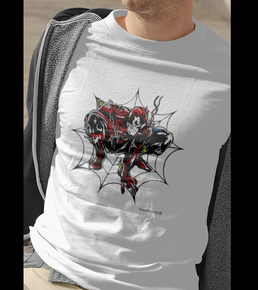 Spider Man Marvel Comics Warren Lotas Skull Web T-Shirt
