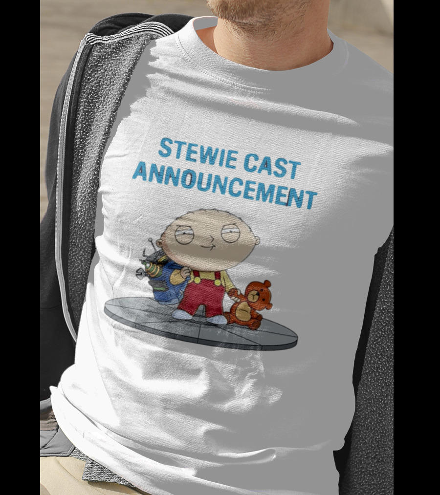 Stewie Griffin Family Guy Cast Announcement T-Shirt