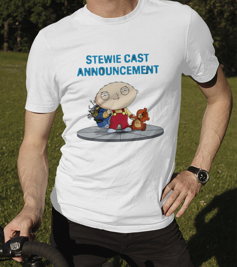 Stewie Griffin Family Guy Cast Announcement T-Shirt