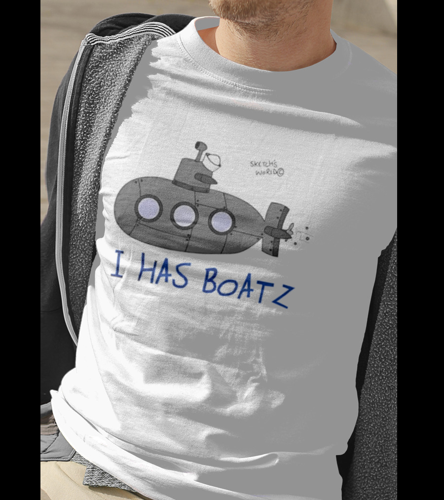 Submarine I Has Boatz Cartoon Meme Smosh Inside Joke T-Shirt
