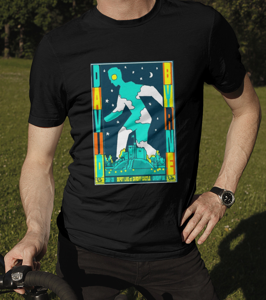 David Byrne Depot Live Cardiff Castle July 26 2026 Cardiff UK Show T-Shirt