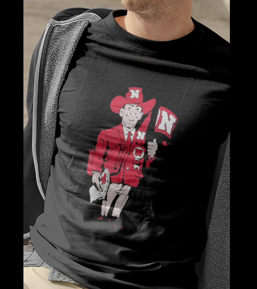 Nebraska Cornhuskers Herbie Husker Vintage Distressed T-Shirt