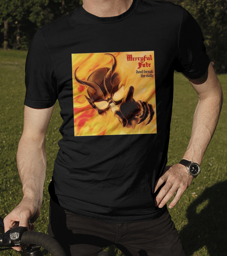 Mercyful Fate Don't Break The Oath Devil Horns Flame T-Shirt