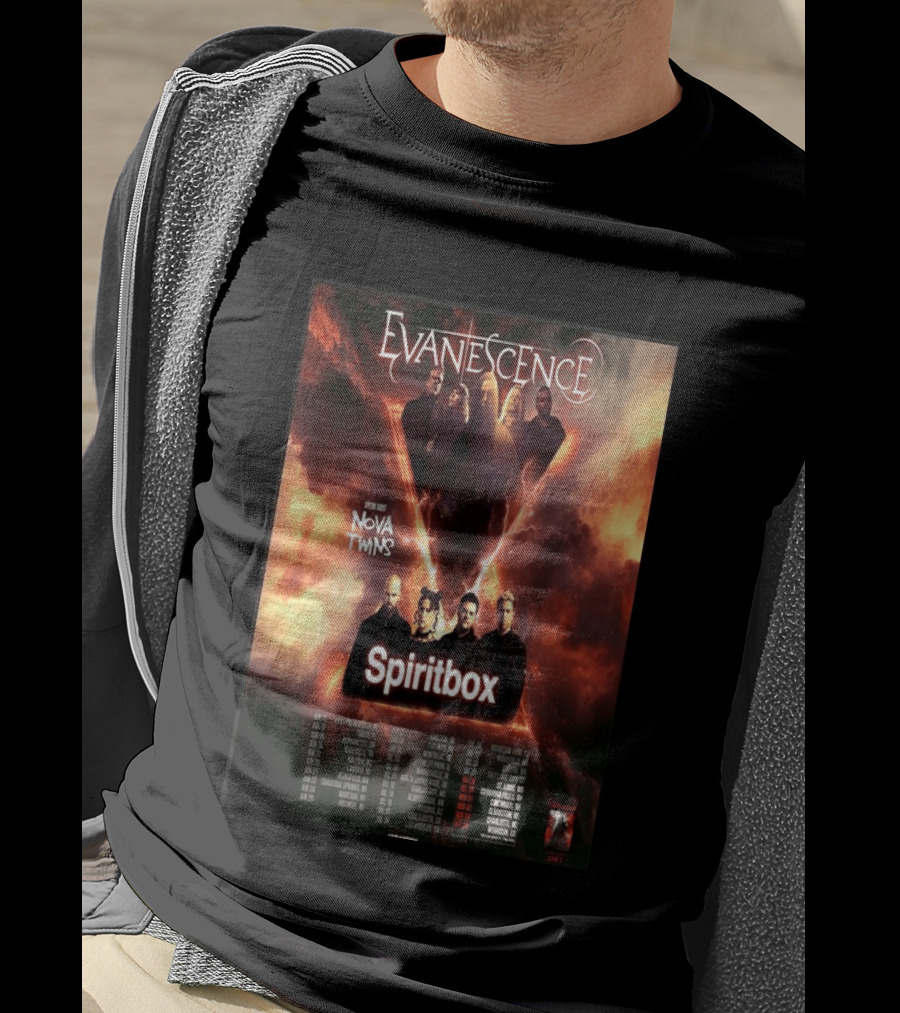 Evanescence US Tour 2026 Featuring Nova Twins And Spiritbox T-Shirt