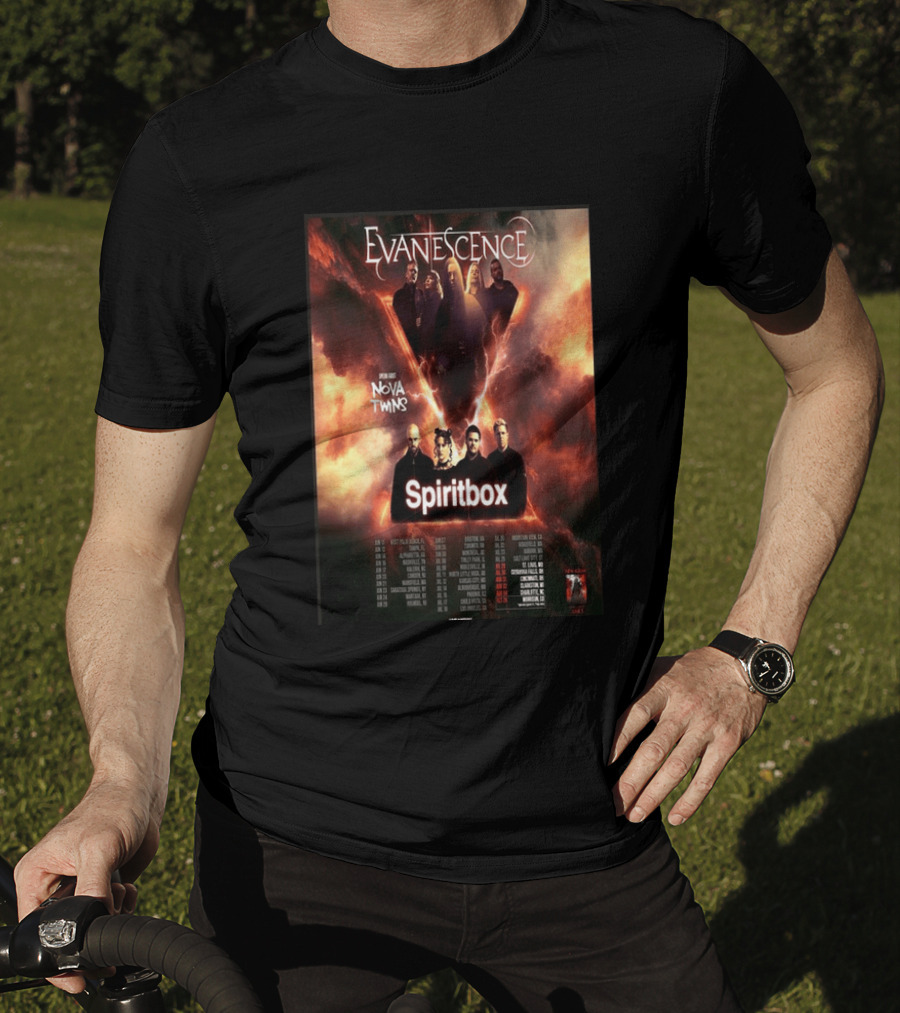 Evanescence US Tour 2026 Featuring Nova Twins And Spiritbox T-Shirt