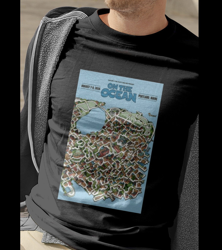 Guster The State Theatre Present On The Ocean August 7 9 2026 Portland Maine T-Shirt