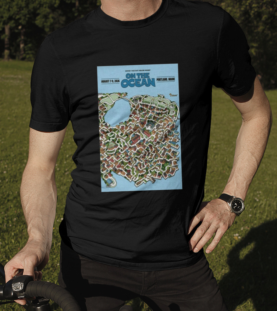 Guster The State Theatre Present On The Ocean August 7 9 2026 Portland Maine T-Shirt