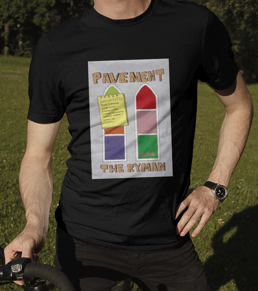 Pavement The Ryman July 27 2026 Guest List Donna Jacob John Spiral T-Shirt