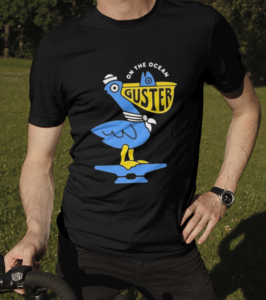 Pelican Guster On The Ocean Sailor Hat T-Shirt