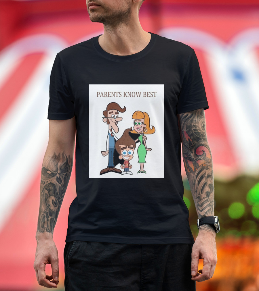 Parents Know Best Jimmy Neutron Timmy Turner Cartoon Mashup T-Shirt