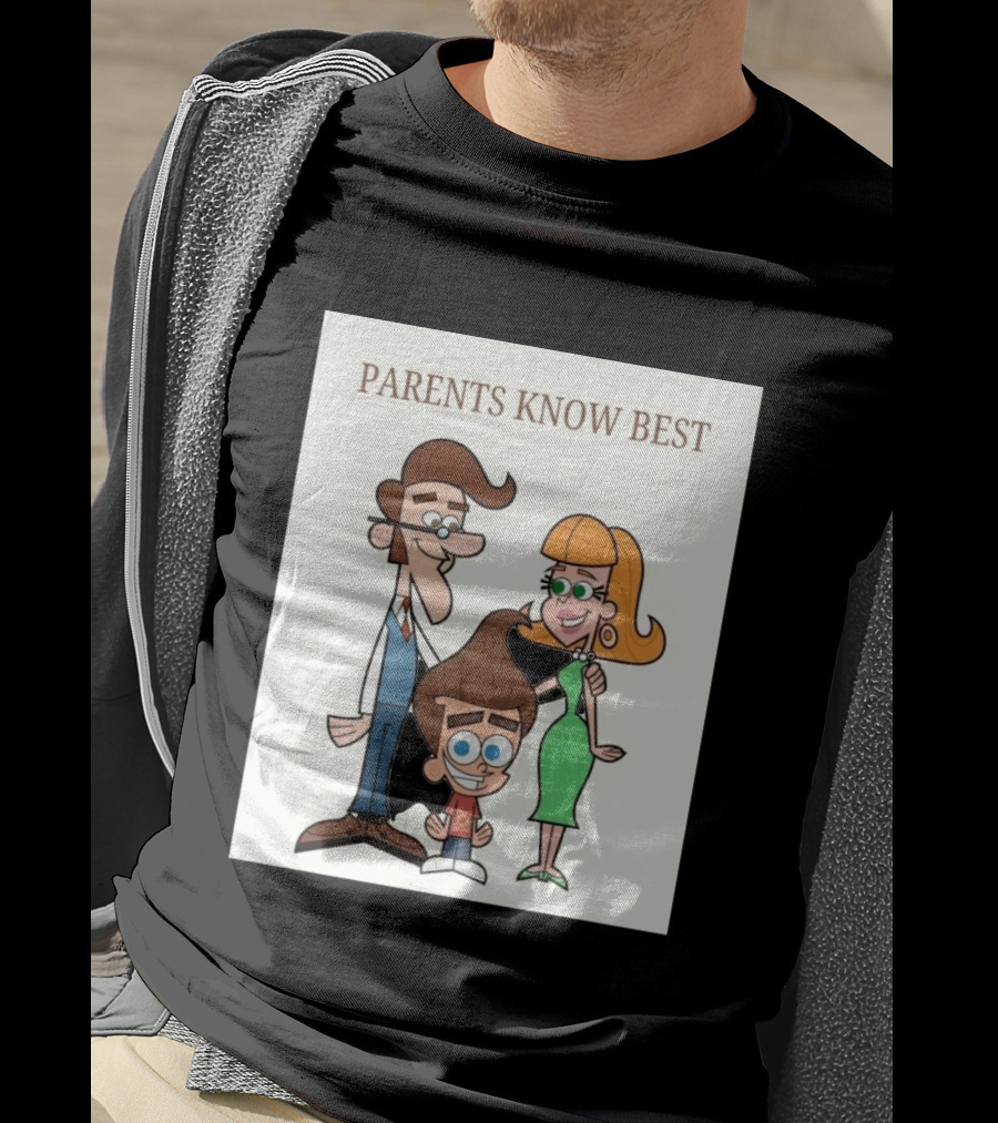 Parents Know Best Jimmy Neutron Timmy Turner Cartoon Mashup T-Shirt