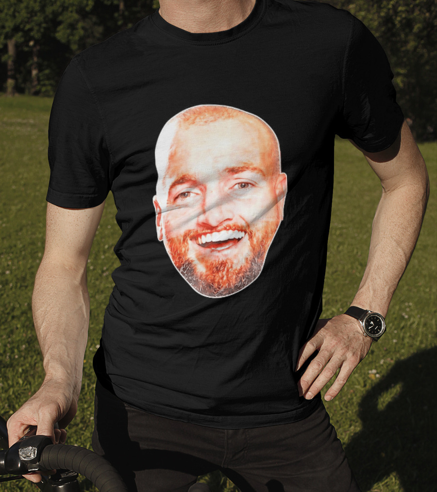 Post Malone Smiling Face Celebrity Image T-Shirt