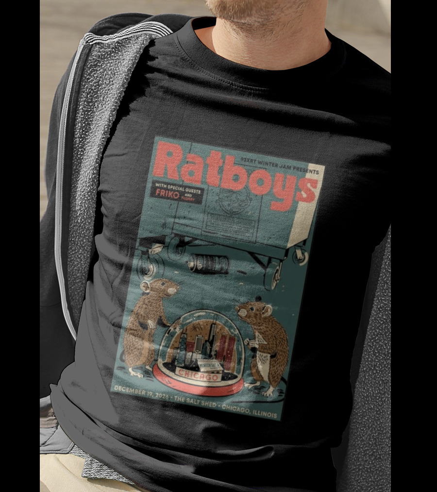 93XRT Winter Jam Presents Ratboys With Guests Friko And Floopy December 19 2026 The Salt Shed Chicago Illinois T-Shirt