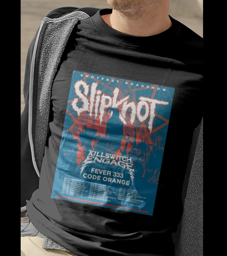 Knotfest Roadshow Slipknot Killswitch Engage Fever 333 Code Orange Tour Dates T-Shirt