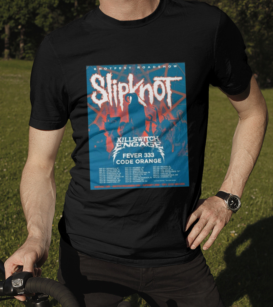 Knotfest Roadshow Slipknot Killswitch Engage Fever 333 Code Orange Tour Dates T-Shirt