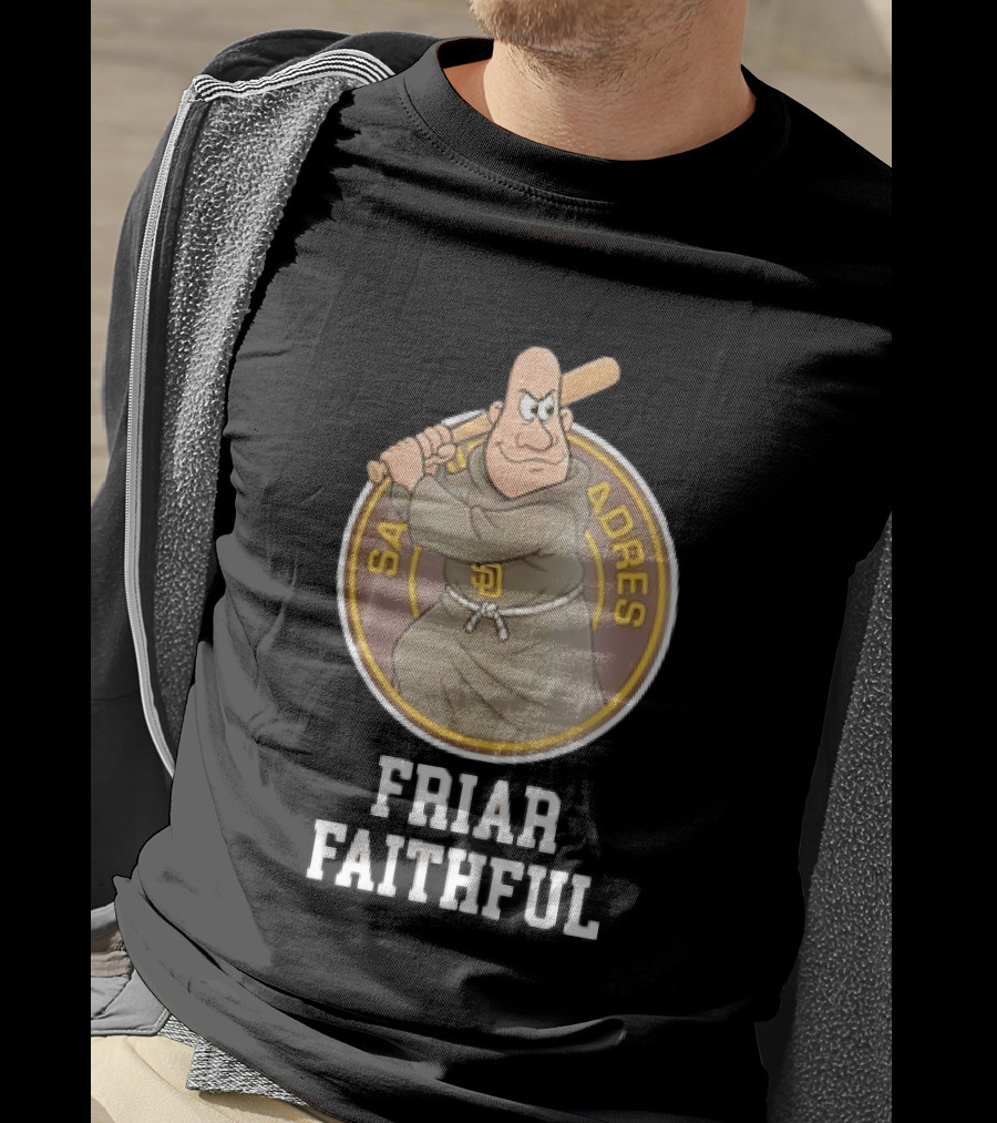 San Diego Padres Friar Faithful Baseball Fan Gear T-Shirt