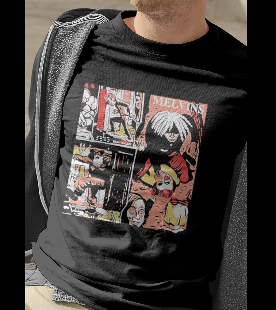 Melvins Brian Walsby Cartoon Art Alternative Rock T-Shirt