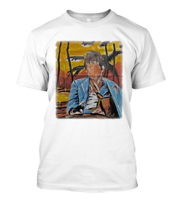 Al Pacino Tony Montana Scarface Oil Painting T-Shirt