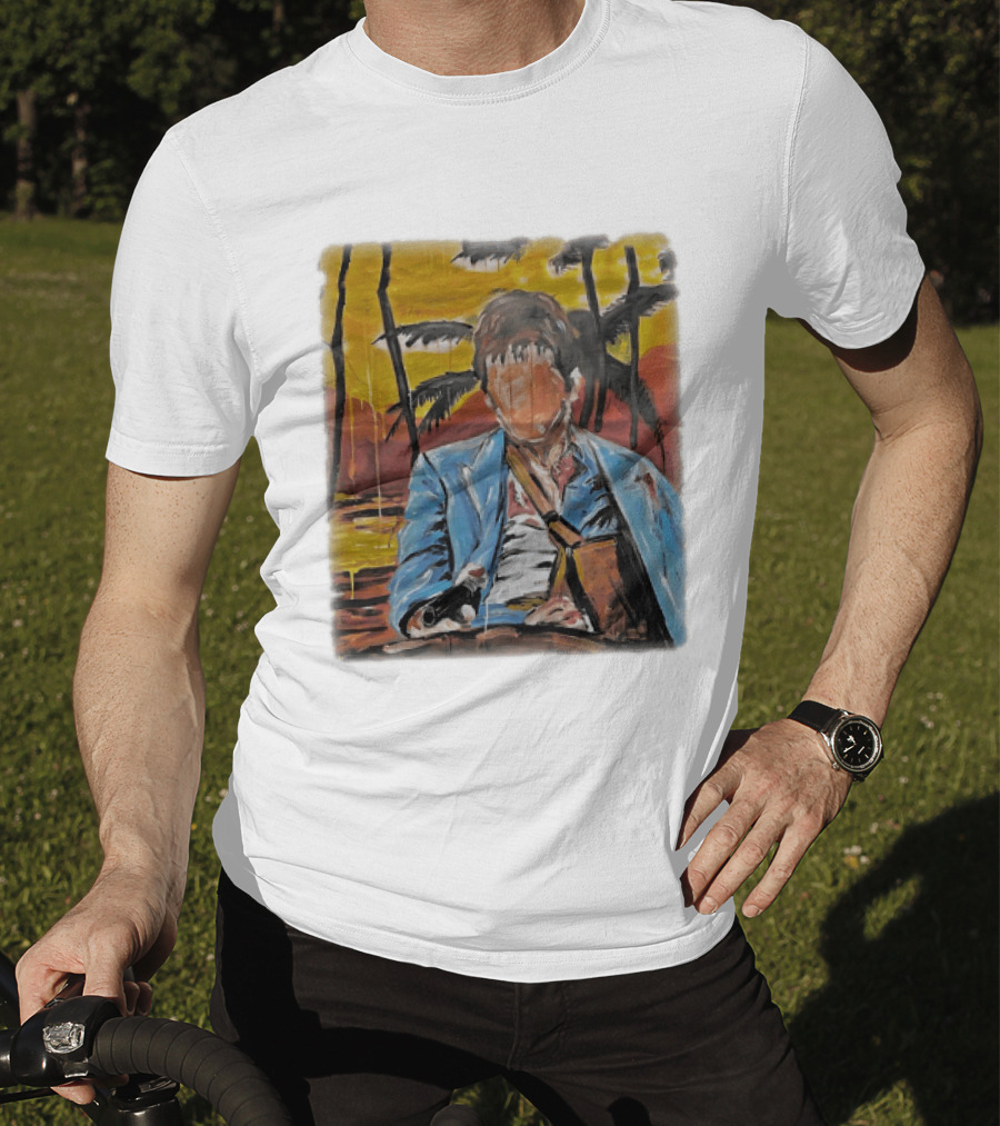 Al Pacino Tony Montana Scarface Oil Painting T-Shirt
