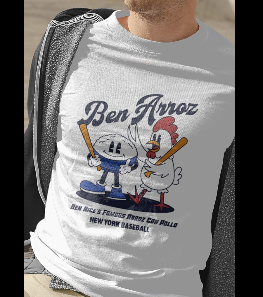 Ben Arroz Ben Rice's Famous Arroz Con Pollo New York Baseball T-Shirt