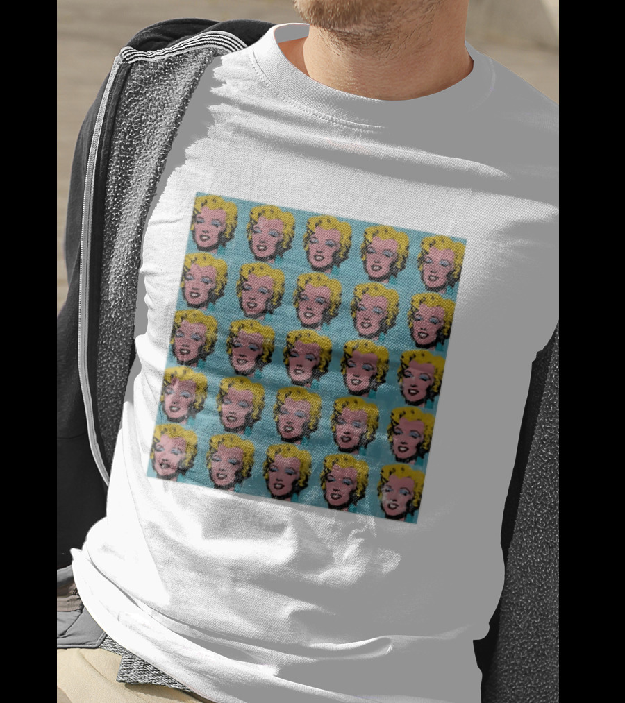 Marilyn Monroe Andy Warhol Pop Art Iconic Repeated T-Shirt