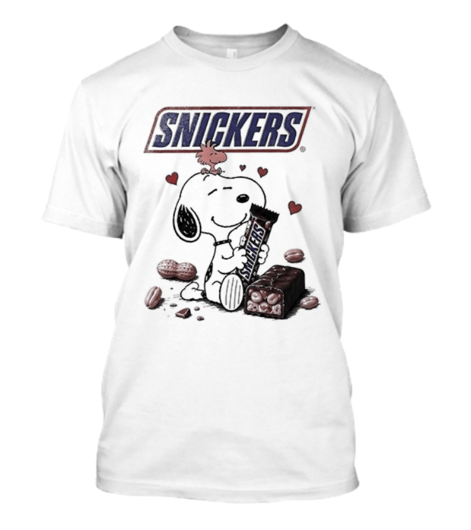 Peanuts Snoopy Woodstock Snickers You're Not You When Hungry T-Shirt