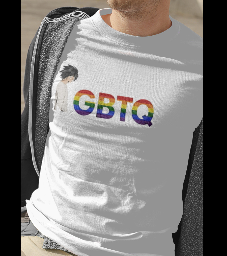 L Lawliet Death Note LGBTQ Rainbow Pride Month T-Shirt
