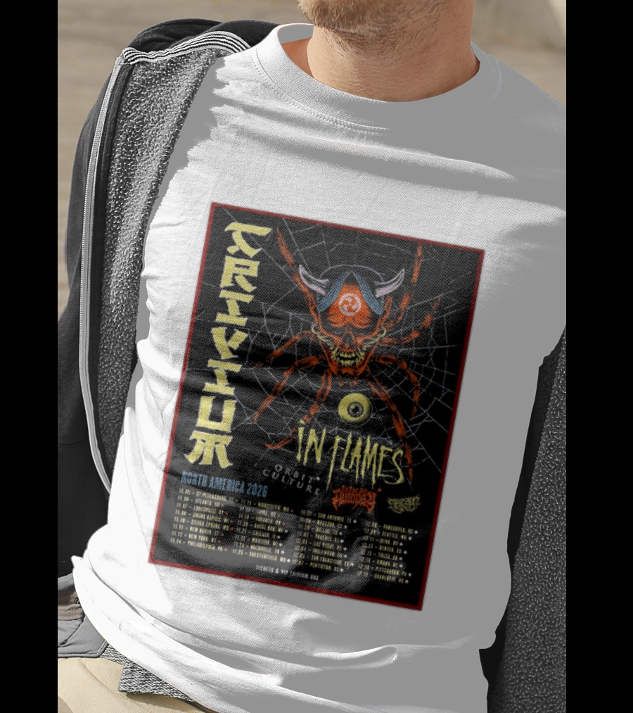 Trivium In Flames Orbit Culture Fit For An Autopsy North America 2026 Tour Dates And Locations T-Shirt