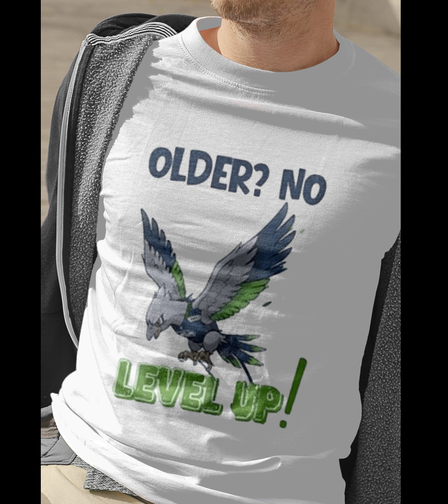 Seattle Seahawks Pokemon 30th Anniversary Older No Level Up T-Shirt