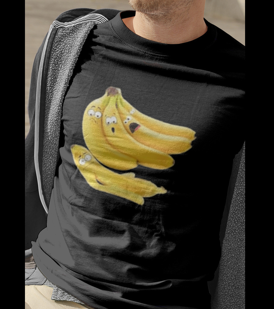 Funny Banana Massacre Organic Bunch Faces T-Shirt