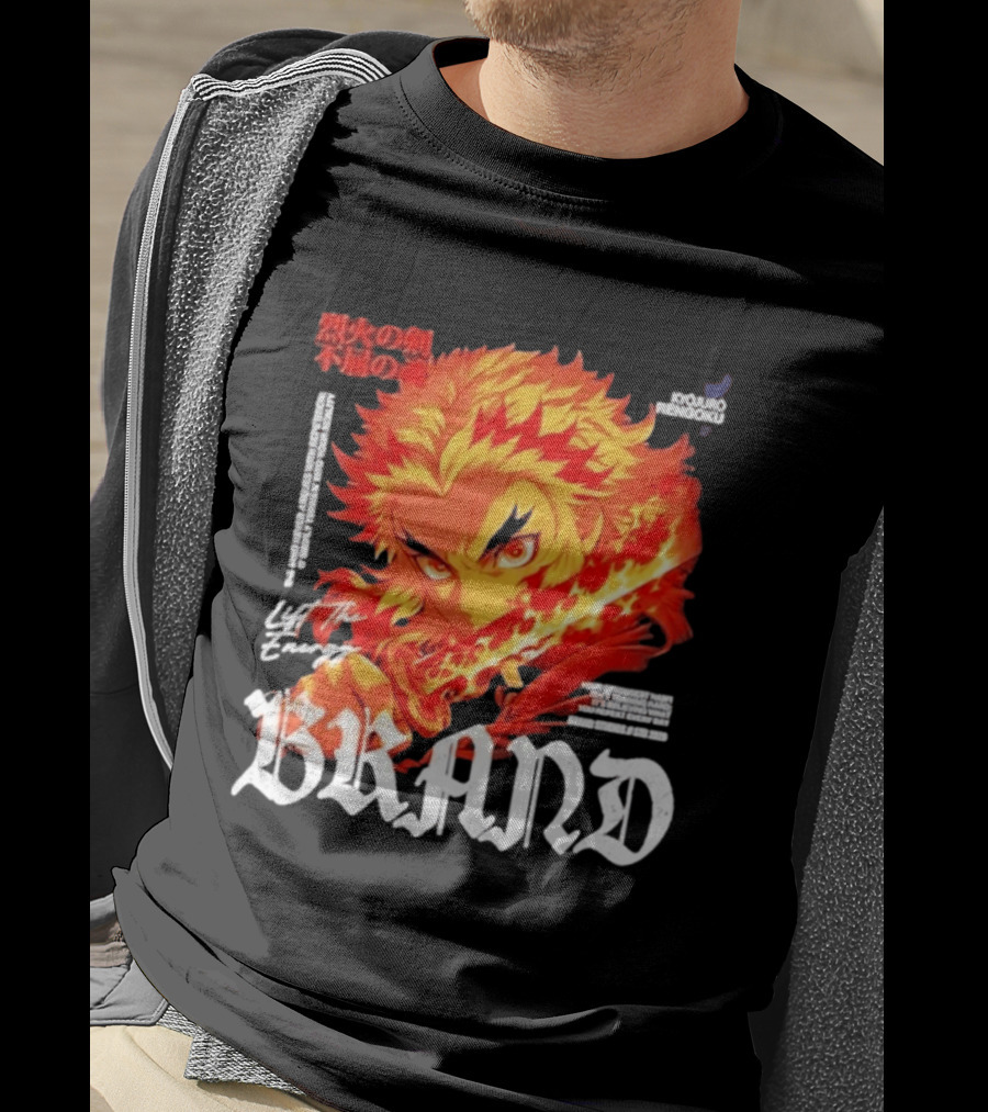 Kyojuro Rengoku Lift The Energy Flame Sword T-Shirt