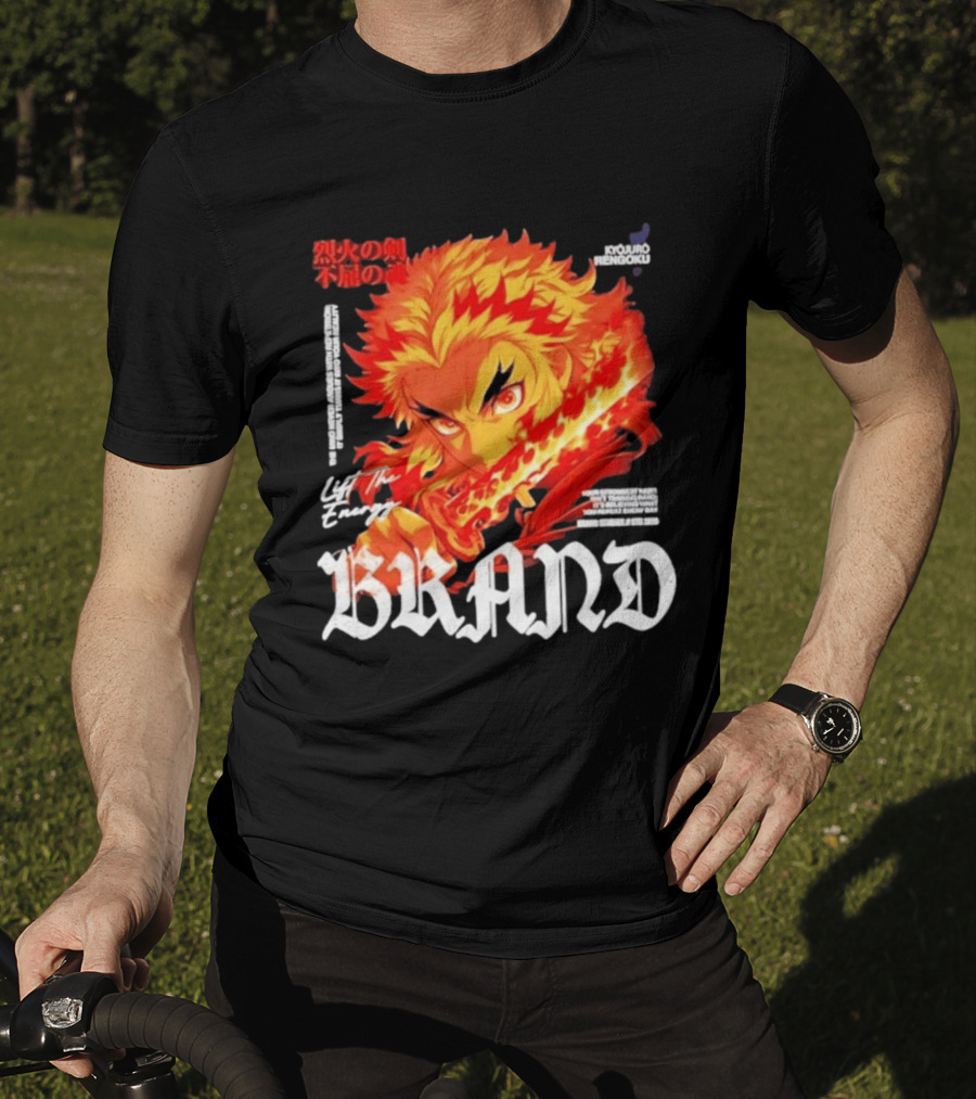 Kyojuro Rengoku Lift The Energy Flame Sword T-Shirt