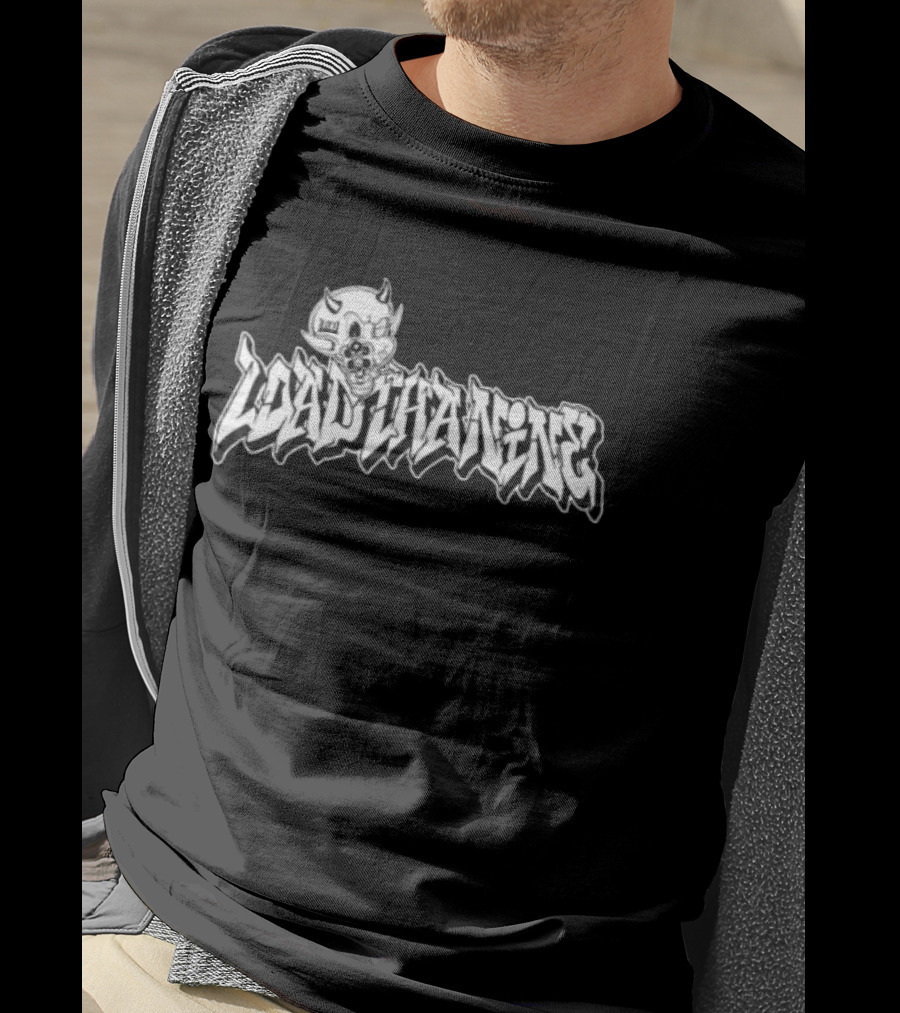 Loadthanine Devil1 Graffiti Style Demon Cartoon T-Shirt