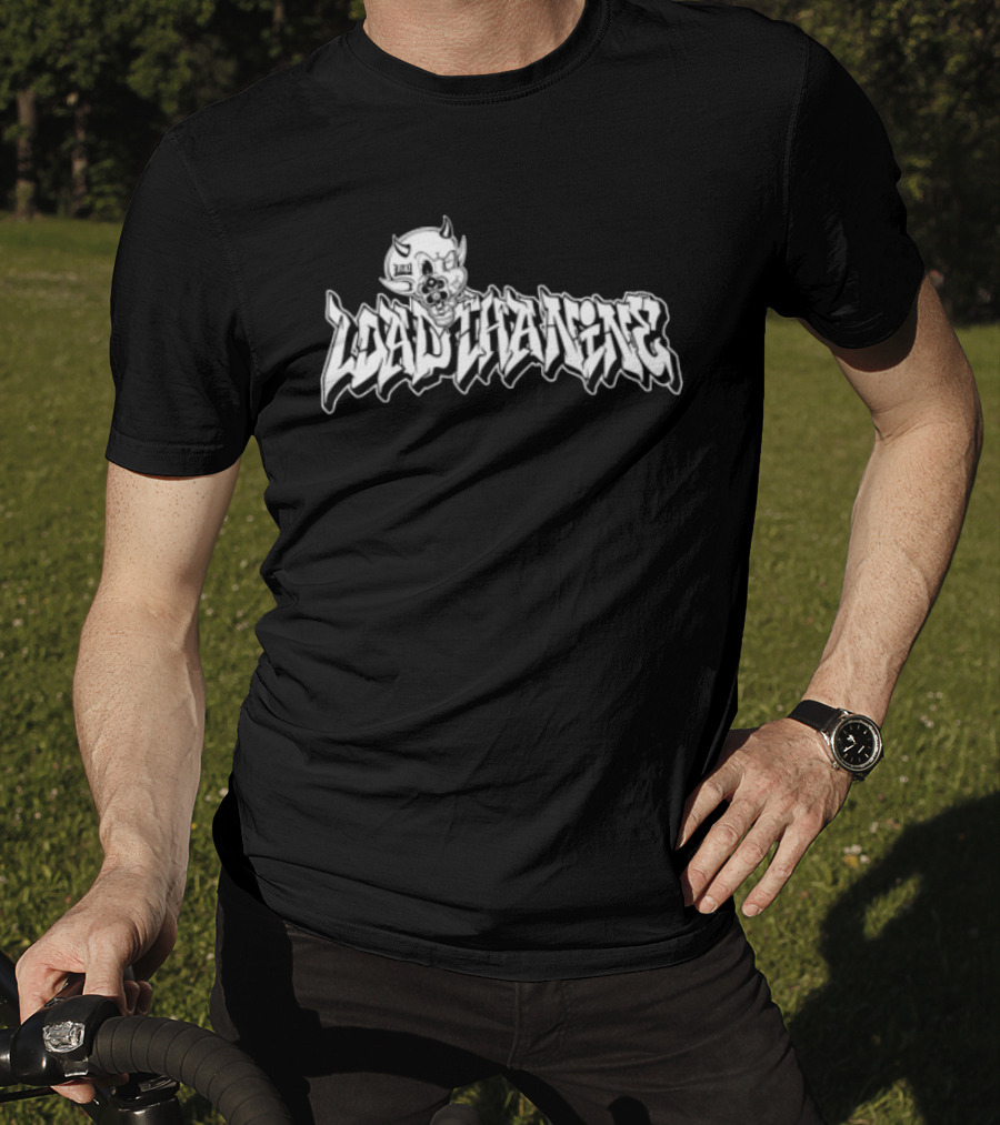 Loadthanine Devil1 Graffiti Style Demon Cartoon T-Shirt