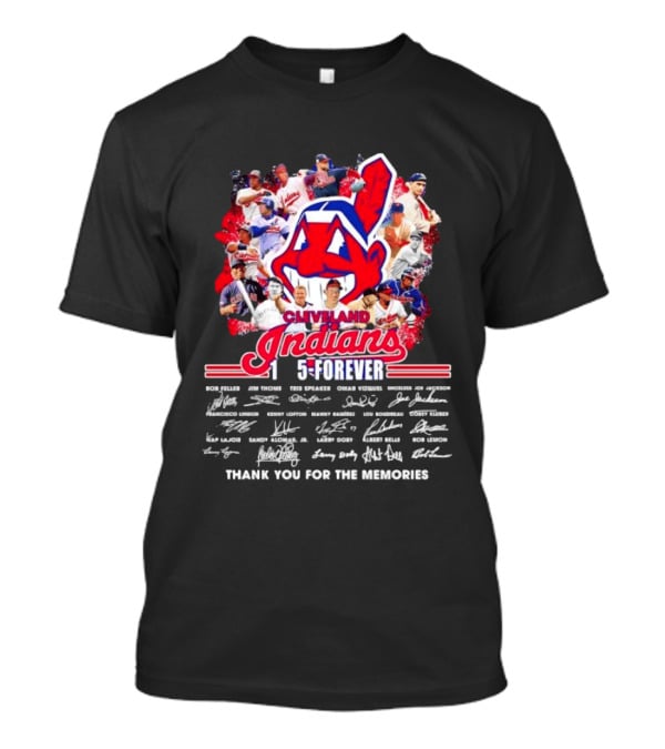 Cleveland Indians 1915 Forever Players Legends Thank You For The Memories T-Shirt
