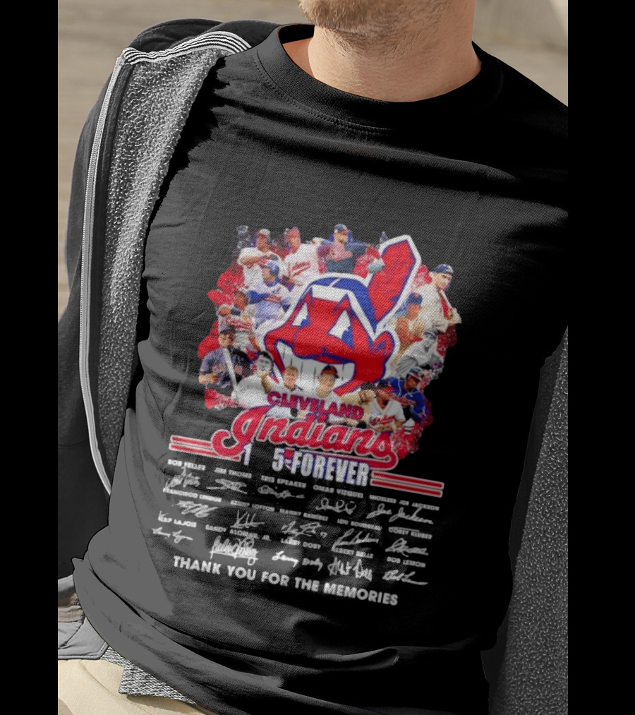 Cleveland Indians 1915 Forever Players Legends Thank You For The Memories T-Shirt