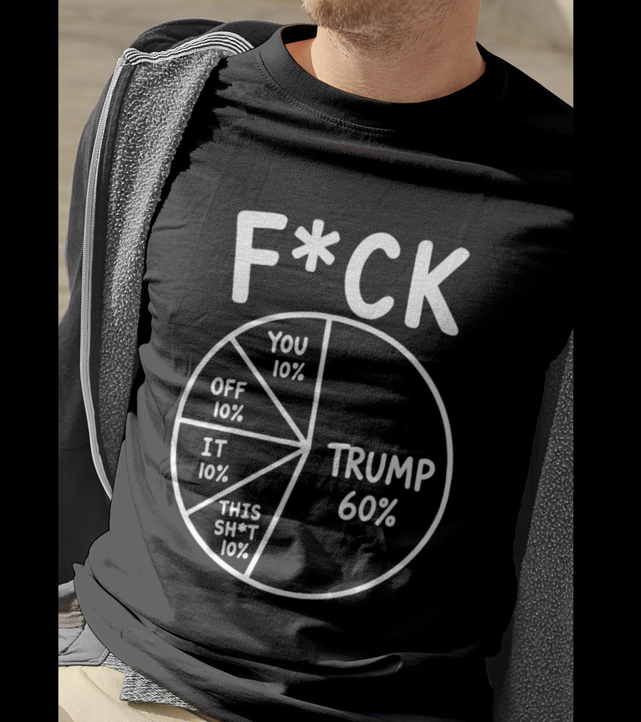 F*ck Trump Pie Chart Meme 60% You Off It This Sh*t 10% T-Shirt