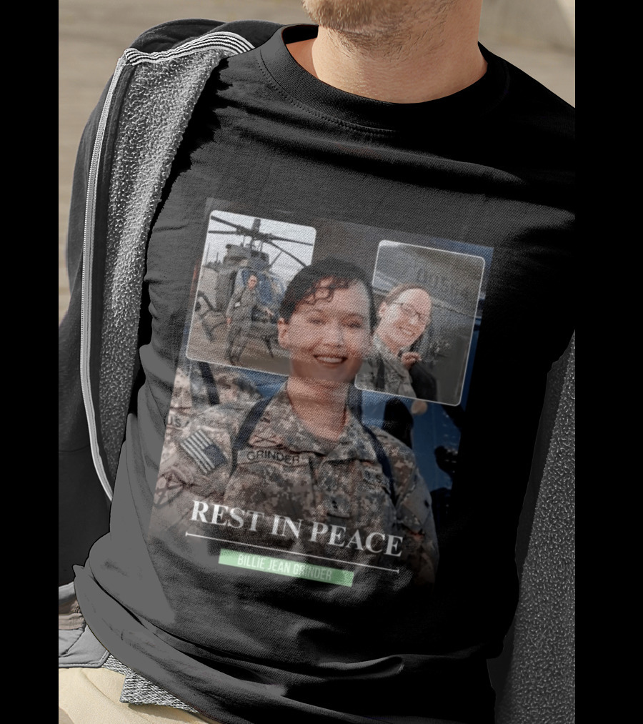 Rest In Peace Billie Jean Grinder Us Army Service T-Shirt
