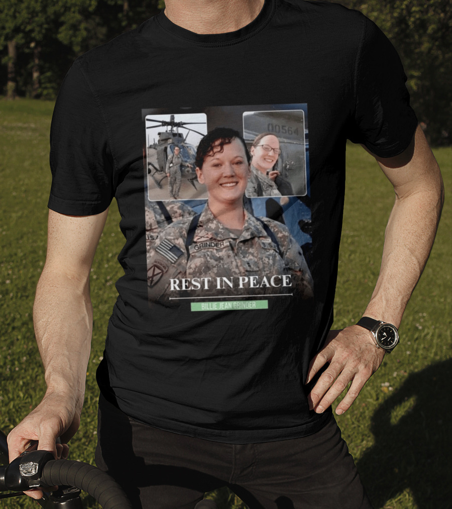Rest In Peace Billie Jean Grinder Us Army Service T-Shirt