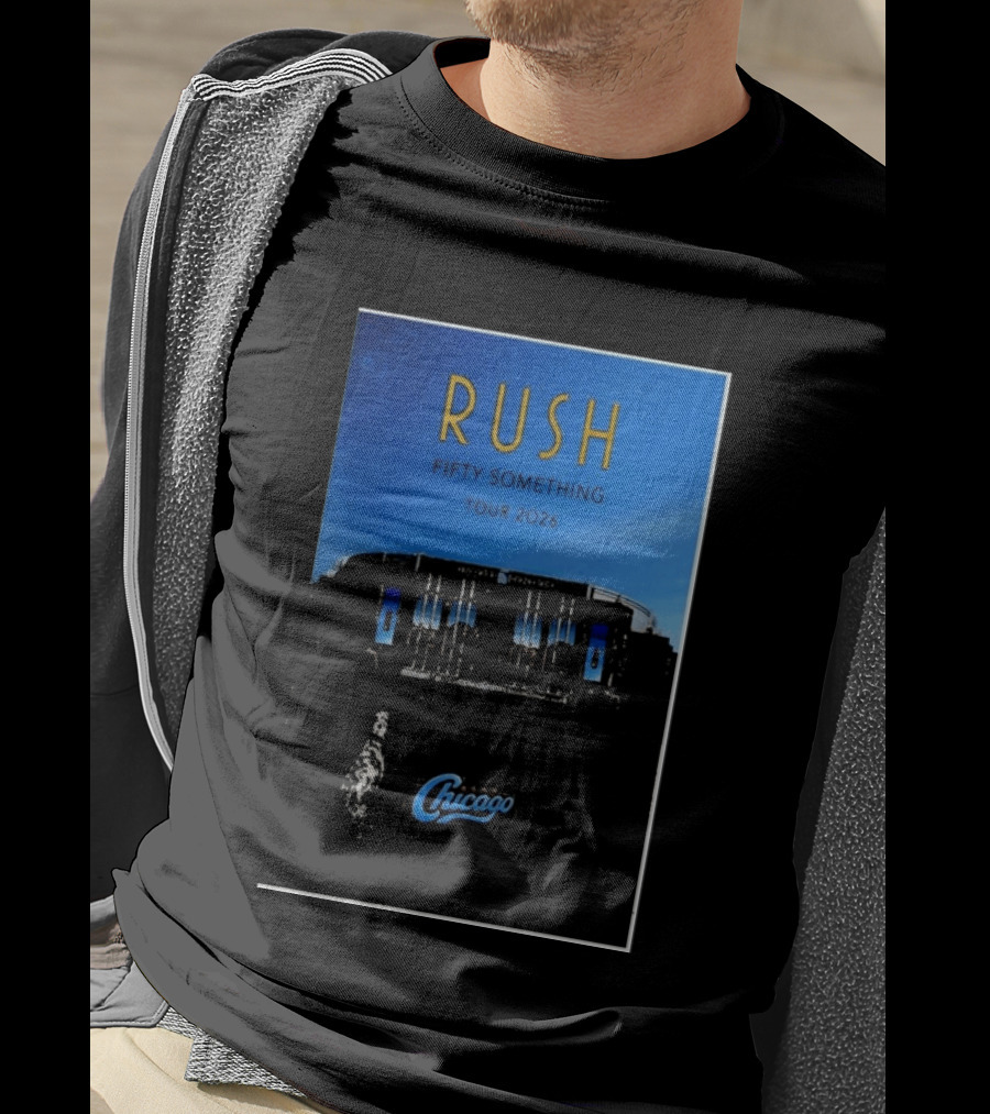 RUSH Fifty Something Tour 2026 Chicago Stadium T-Shirt