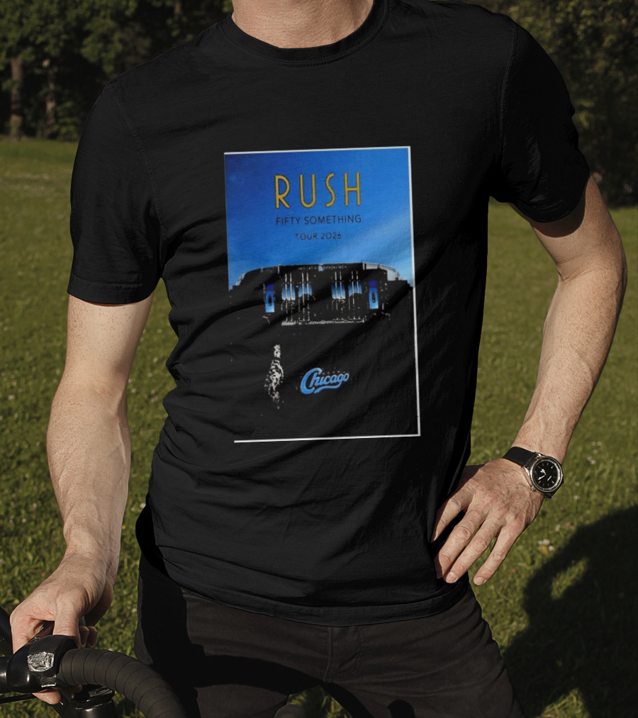 RUSH Fifty Something Tour 2026 Chicago Stadium T-Shirt