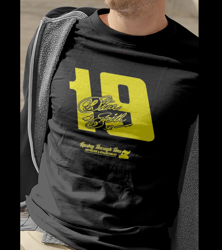 Steve Smith Sr 19 Racing Through Time Antiques Collectibles T-Shirt