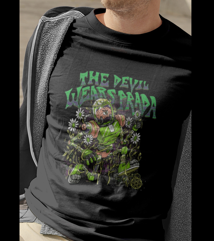 The Devil Wears Prada Brainman Robot Floral T-Shirt