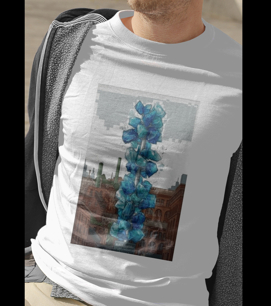 Bob Schneider Jazzbones Tacoma Washington August 7 2026 Blue Crystal Cityscape T-Shirt