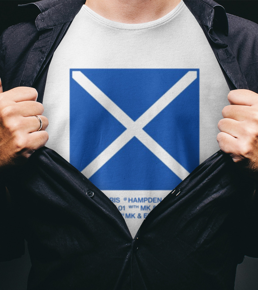 Calvin Harris Hampden Park 2023 Ecru Saltire August MK Jazzy Amber Cox MK Smart Ecuador T-Shirt