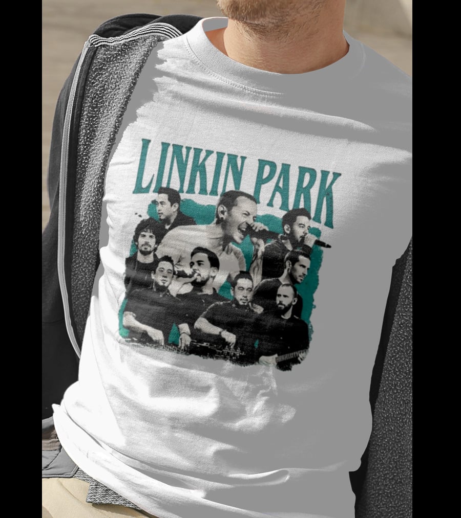 Linkin Park Chester Bennington Mike Shinoda Band Collage T-Shirt