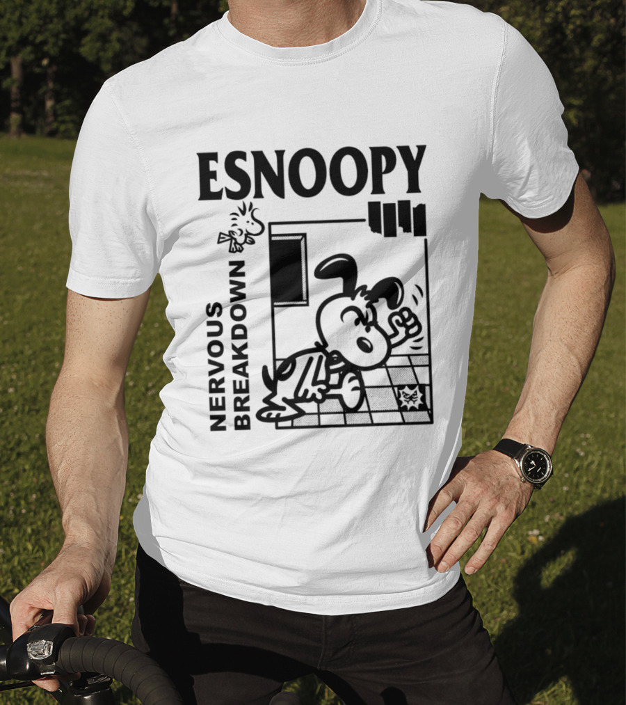 ESNOOPY Nervous Breakdown Comic T-Shirt