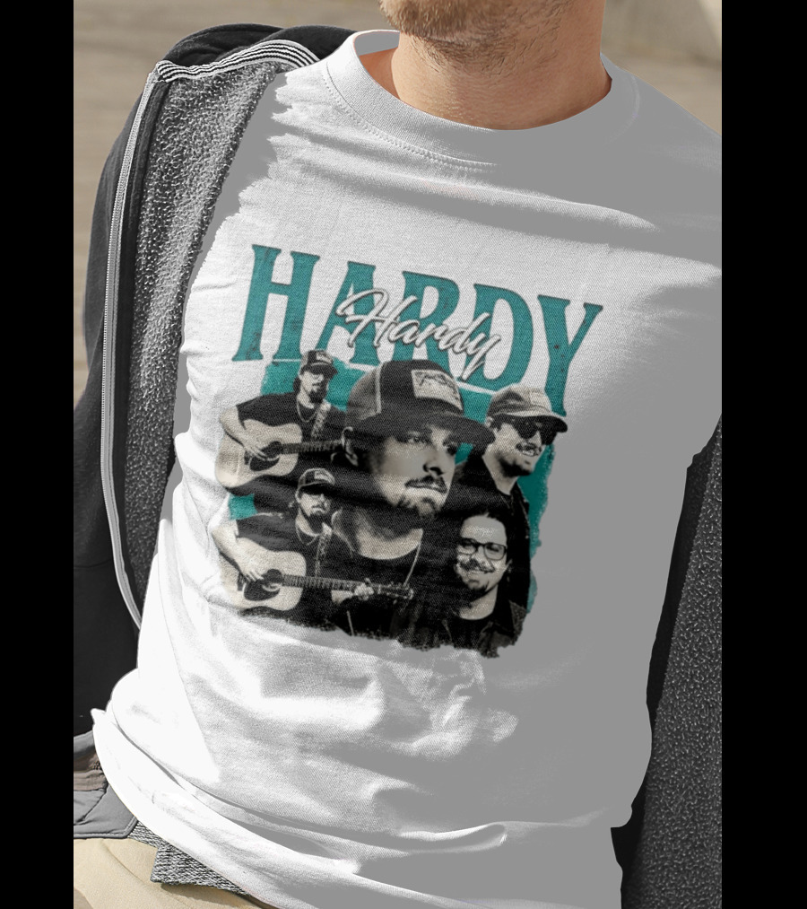 Hardy Country Music Singer Montage Collage T-Shirt